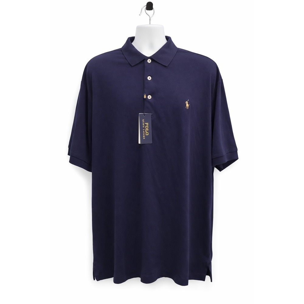 Polo Ralph Lauren Performance Polo Shirt Mens 2XB Blue Golf Stretch Pony NWT